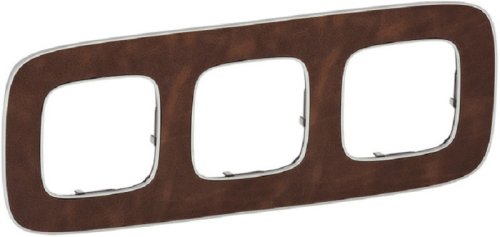 Рамка универсальная Legrand Valena Allure 3-м. кожа картинка